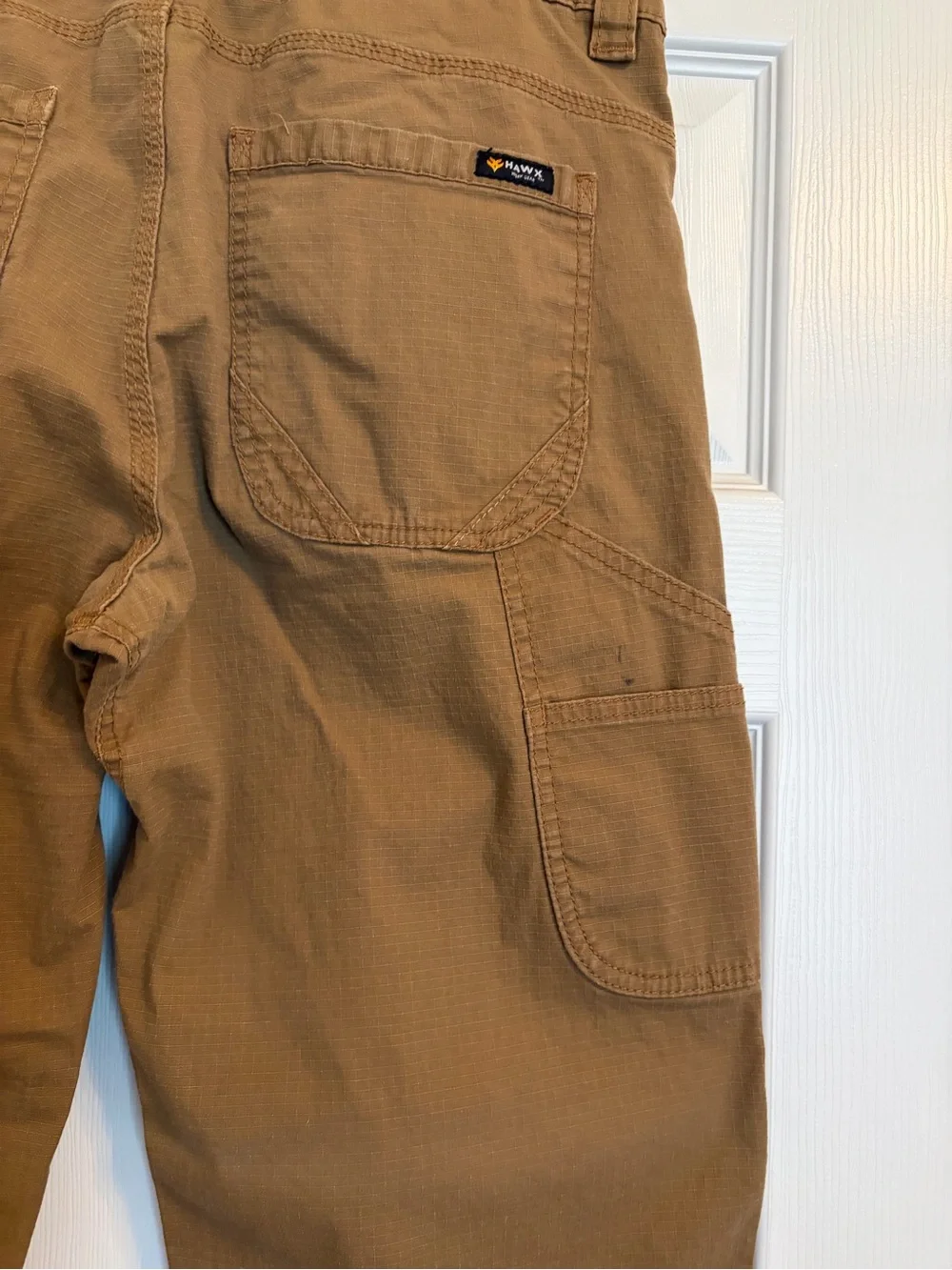 HAWX Men's Utility Work Pants in Brown